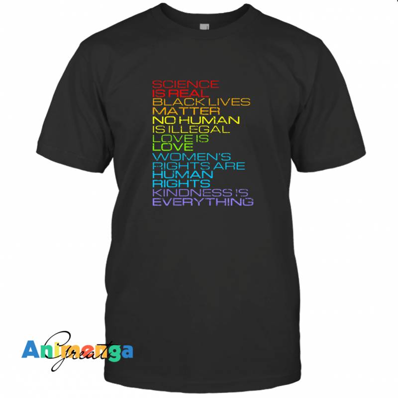 Science is Real Black Lives Matter LGBTQ  LGBT Pride T-shirt