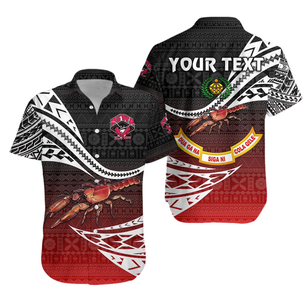 (Custom Personalised) Fiji Rewa Rugby Union Hawaiian Shirt Unique Version – Red Lt8