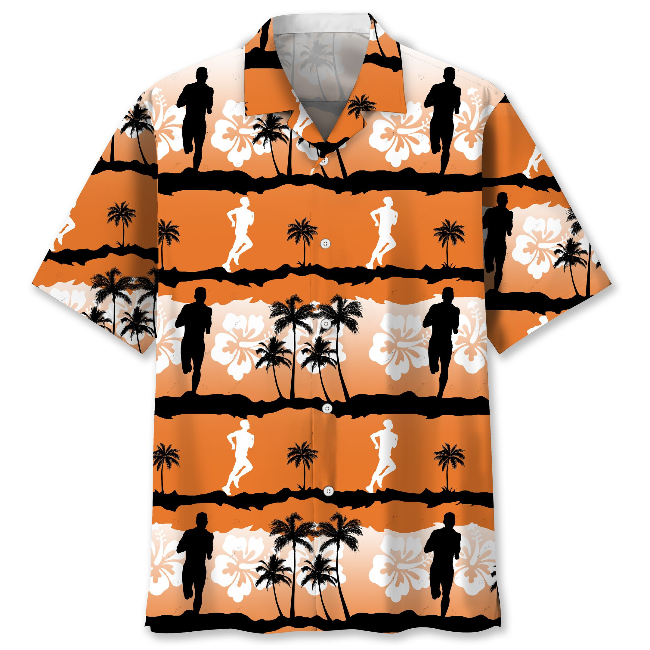 Running Sunset Hawaiian Shirt Ha1109