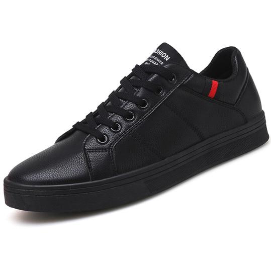 Men Casual Shoes Fashion Sneakers Leather Footwear Soft Rubber Men Flats Shoes
