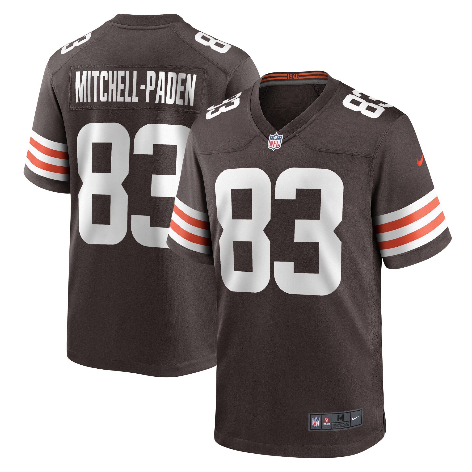 Zaire Mitchell-Paden Cleveland Browns Team Game Jersey – Brown