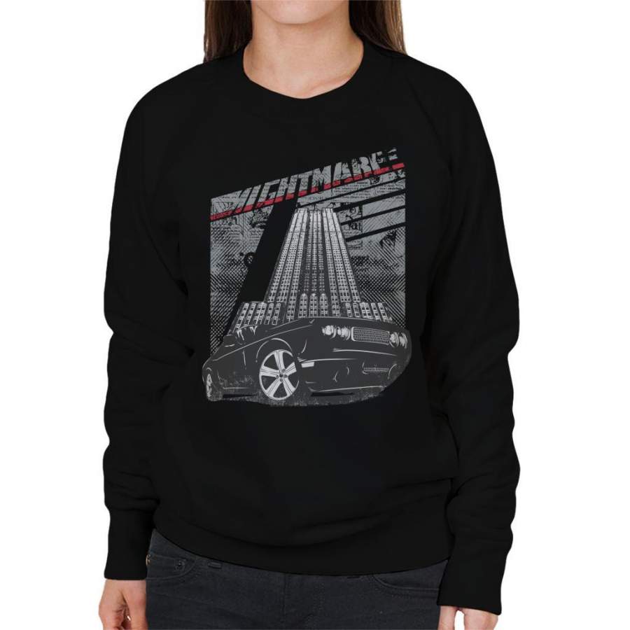 Nightmare Empire State Car Women’s Sweatshirt