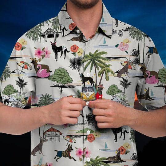 Unisex Formosan Mountain Beach Hawaiian Shirt, Unisex Print Aloha Short Sleeve Casual Shirt