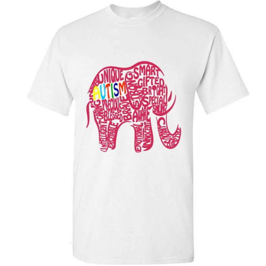 Autism Awareness Elephant 1 – Gildan Short Sleeve Shirt