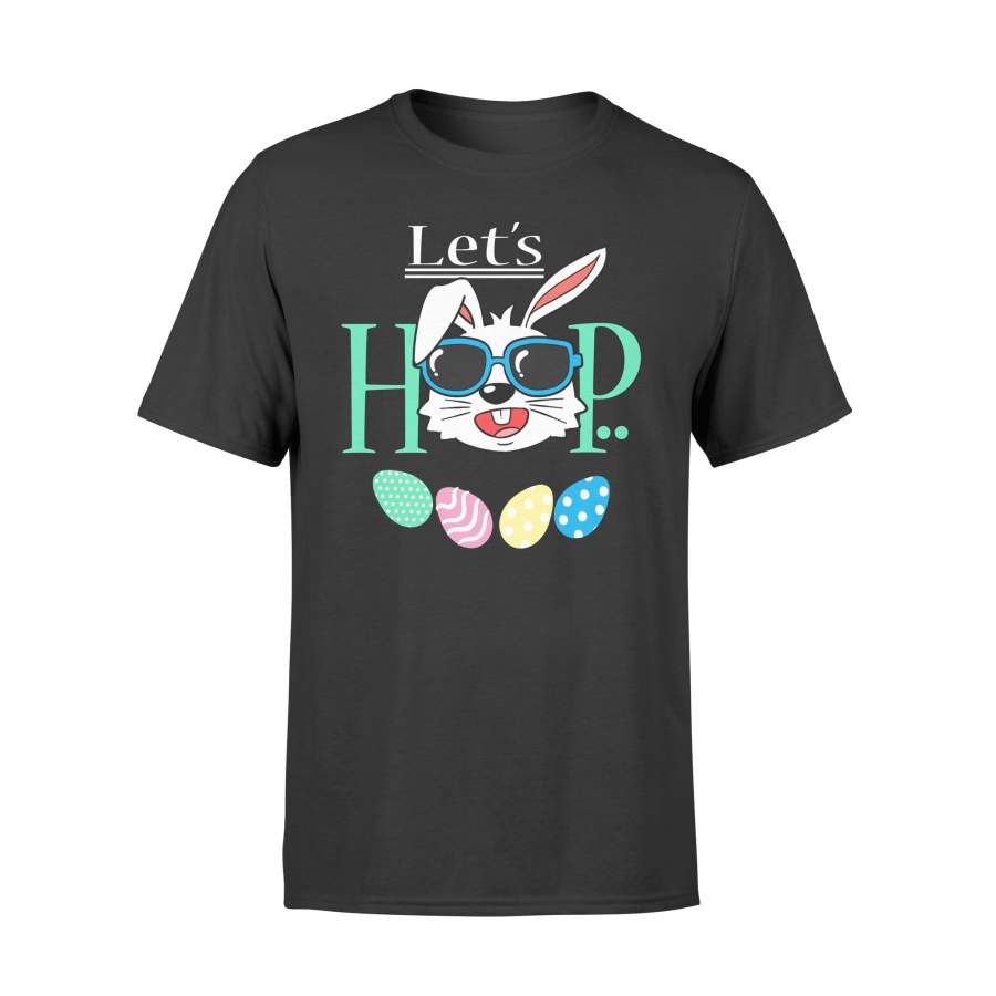 Boys Easter Bunny Lets Hop Kid’s Easter Bunny T Shirt