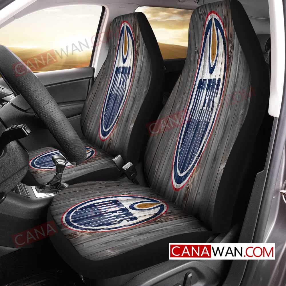 Edmonton Oilers Logo Art Style78 3D Customized Personalized Car Seat Cover