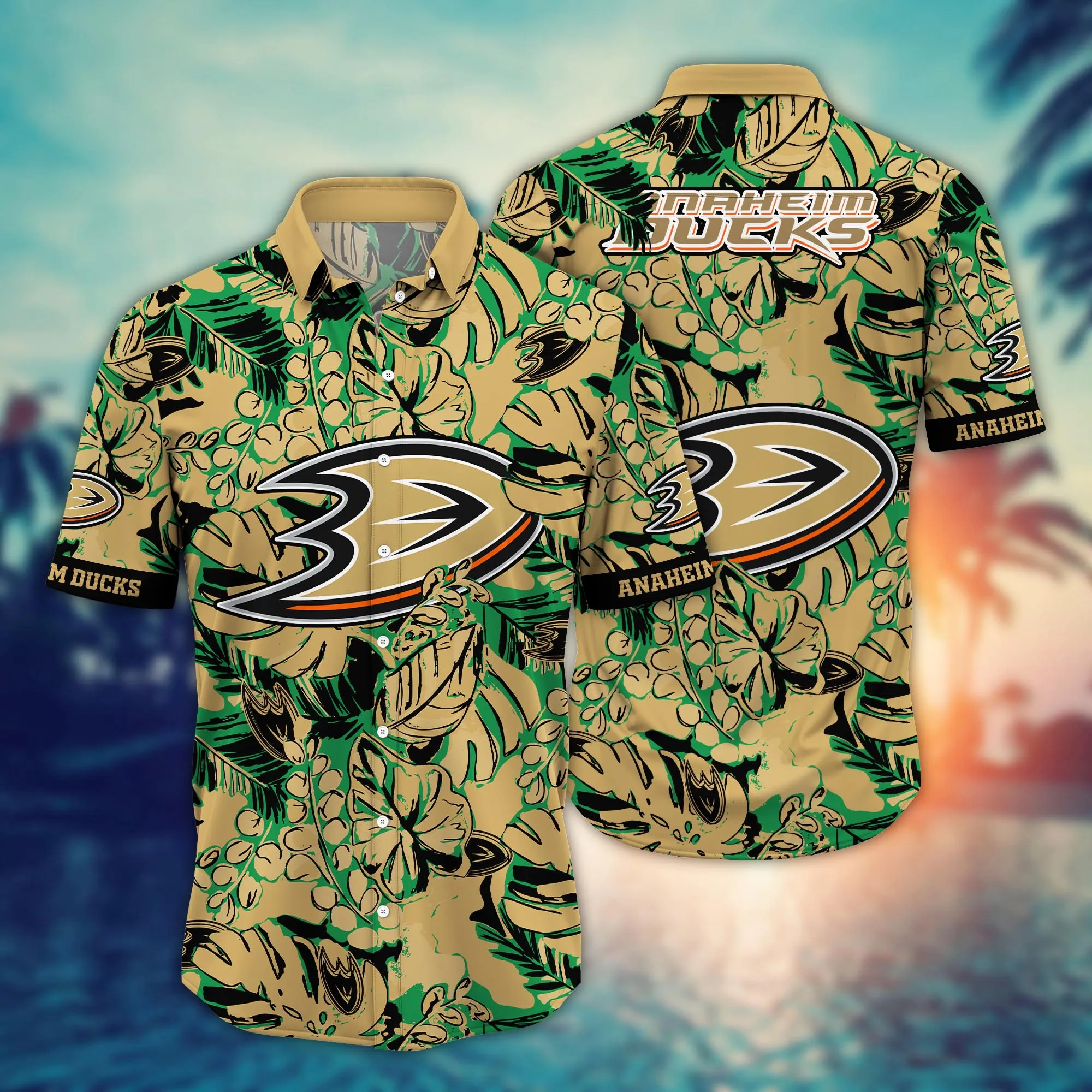 Anaheim Ducks Nhl Hawaiian Shirt Warm Season Aloha Shirt