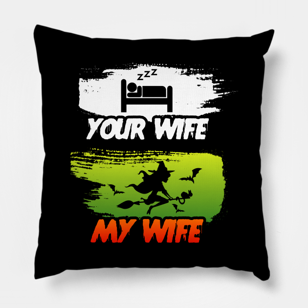 Your Wife My Wife Halloween Pillows, Halloween Pillow, Best Pilow, Halloween Decorations, Halloween Decor