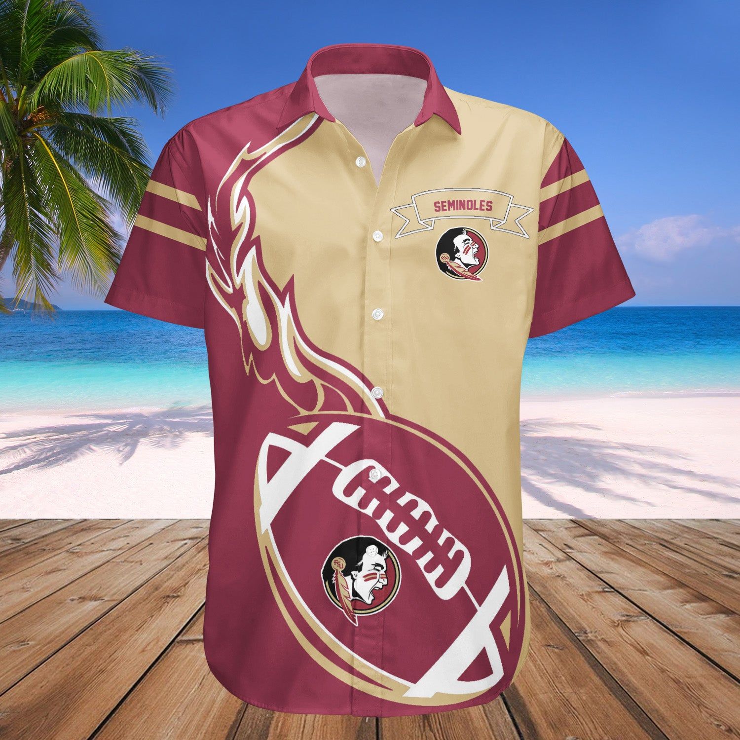 Florida State Seminoles Hawaii Shirt Flame Ball – NCCA