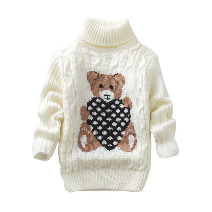 2021New Cartoon Autumn Winter Baby Boys Girls Kids Children’s Babi Warm Turtleneck Sweaters Pullover Cardigans Top clothes Out alx