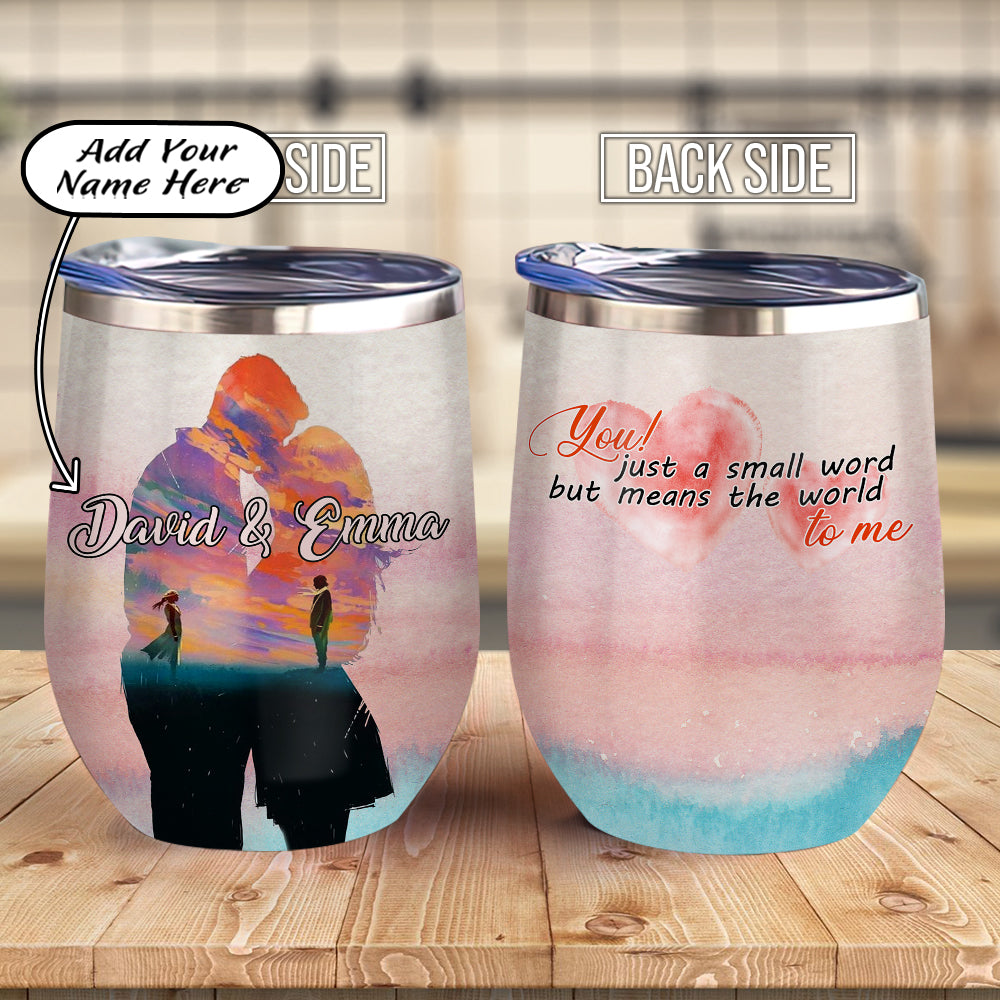 Personalized Couple Gift Acaa0707004Z Wine Tumbler