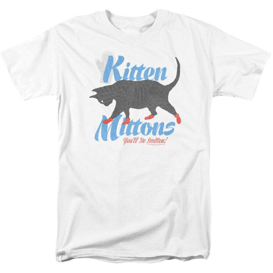 Kitten Mittons Adult T-shirt