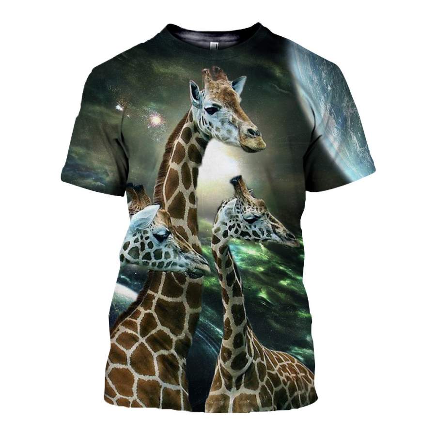 3D All Over Printed Giraffe T Shirt Hoodie 26123