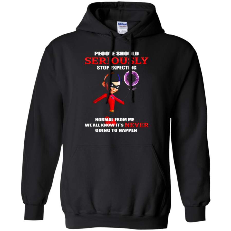 AGR Violet Parr People Should Stop Expecting Normal From Me Hoodie