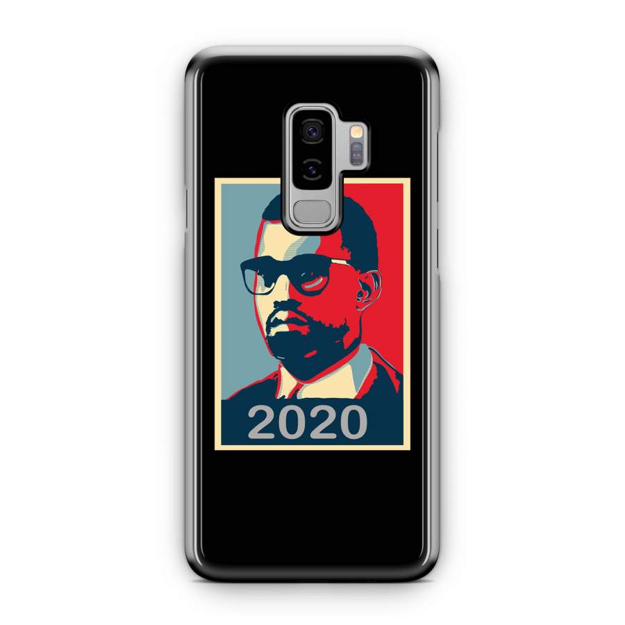 West For President 2020 Kanye West 2020 Presidential Poster Samsung Galaxy S9 / S9 Plus Case