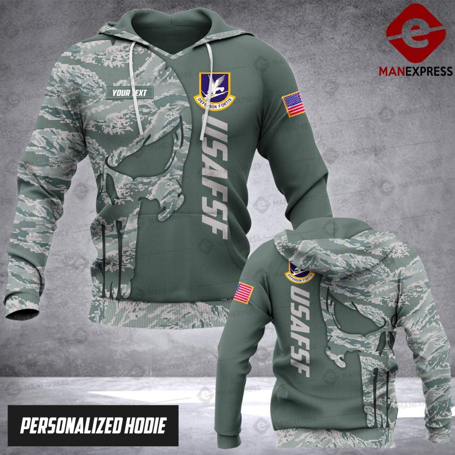 Ah Personalized United States Air Force Security Forces All-over Pullover Hoodie Print Unisex