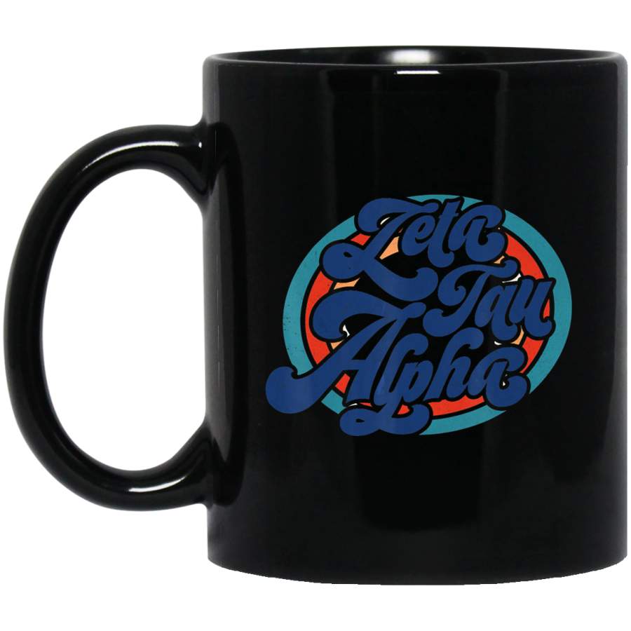 Zeta Tau-Alpha ZTA Sorority Retro Vintage Greek Coffee Mug