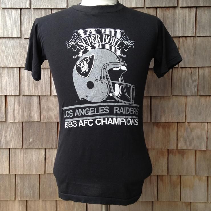 Vintage Los Angeles Raiders 1983 Afc Champions Shirt