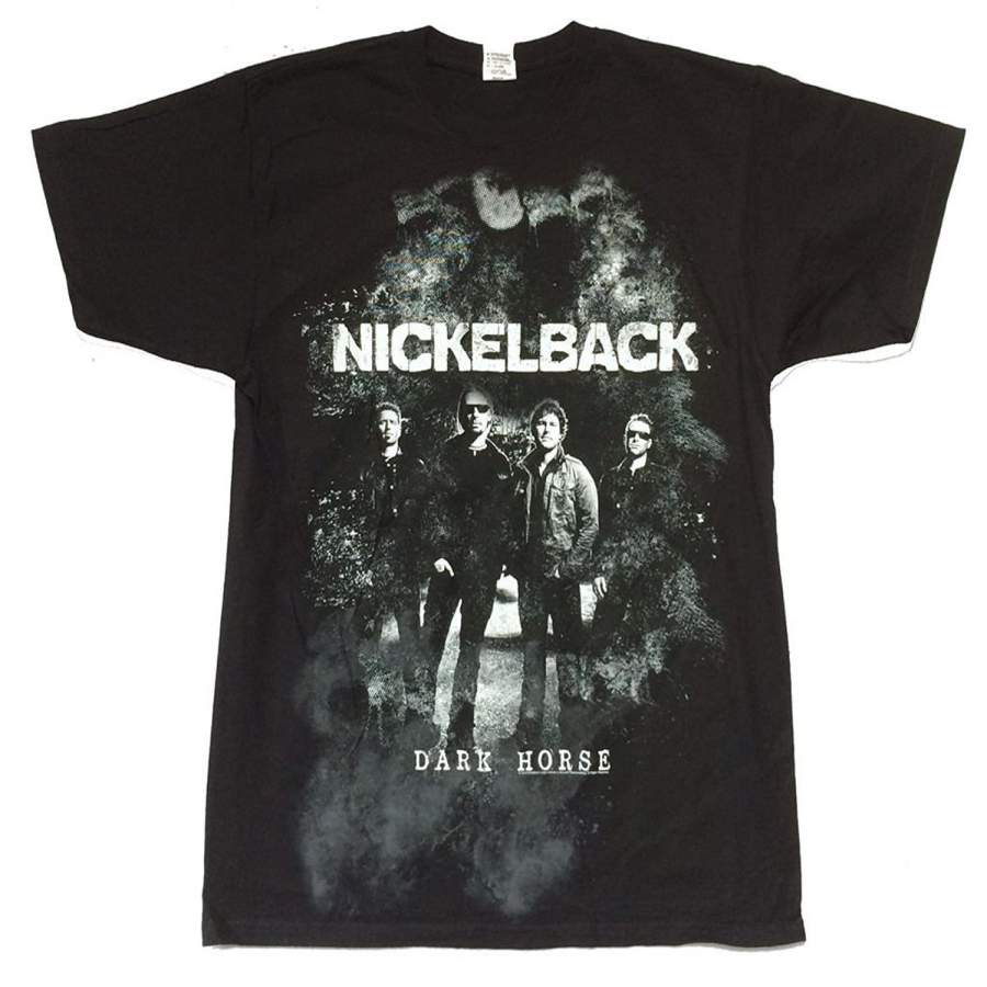 Nickelback Cloudy Dark Horse 2010 Tour Europe Usa Cdn Black T Shirt