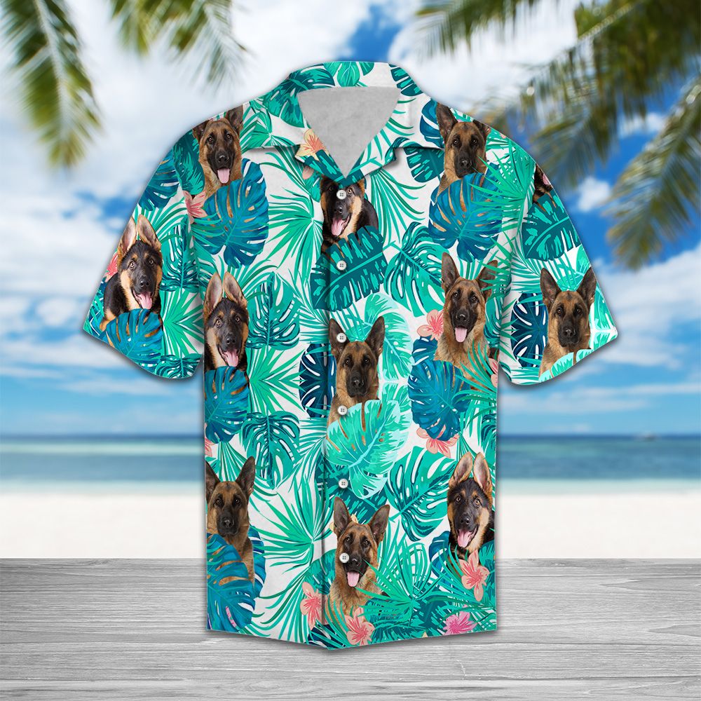 Tropical German Shepherd Hawaii Hawaii Aloha Shirt For Dog Lover Ha61213