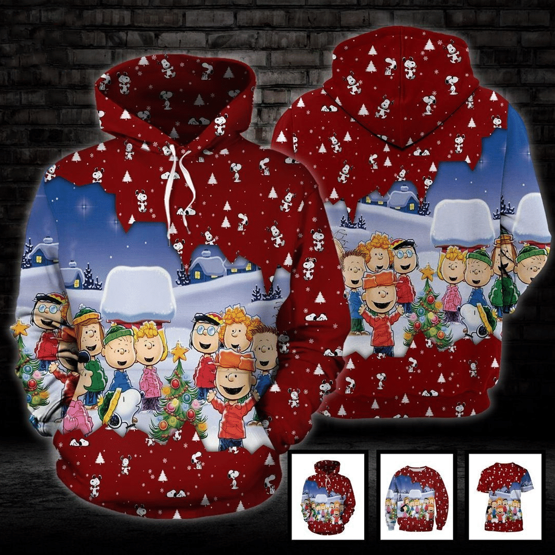 Peanuts Snoopy Christmas 3D Hoodie