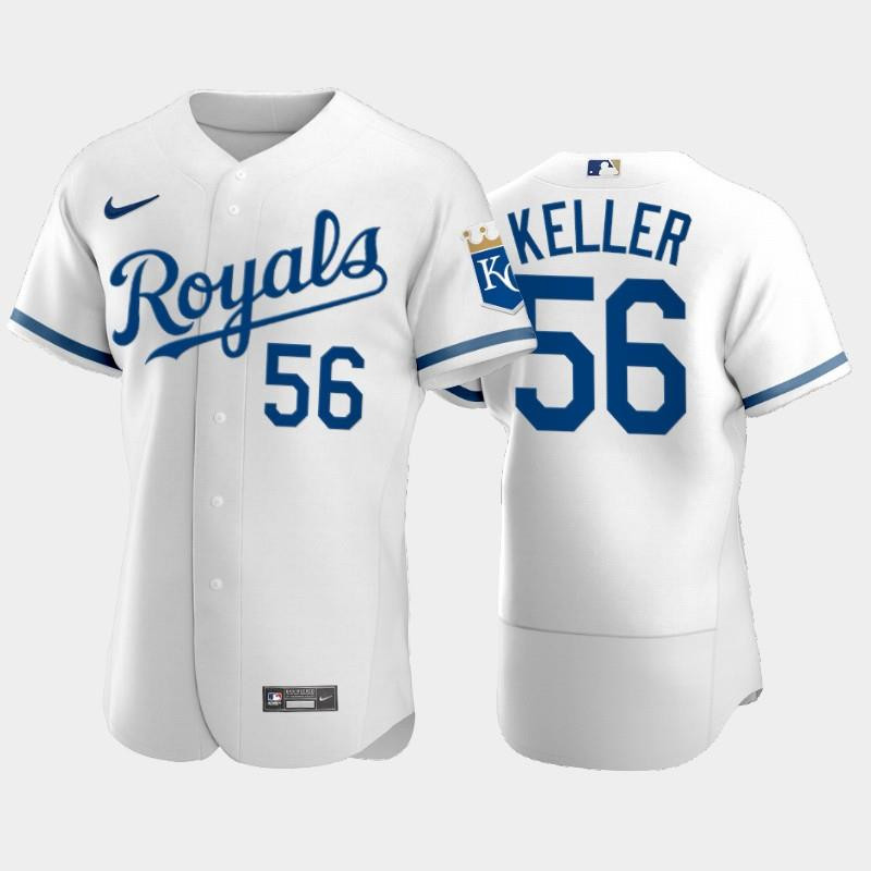 Brad Keller 56 Kansas City Royals 2022-23 White Men’s Jersey