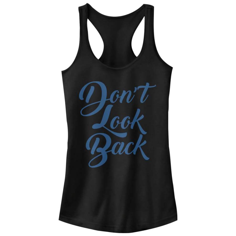 CHIN UP Junior’s Don’t Look Back Racerback Tank Top