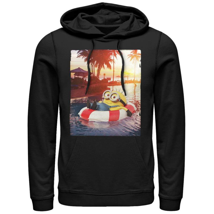 Despicable Me Men’s Minion Tropical Vacation  Lightweight Hoodie