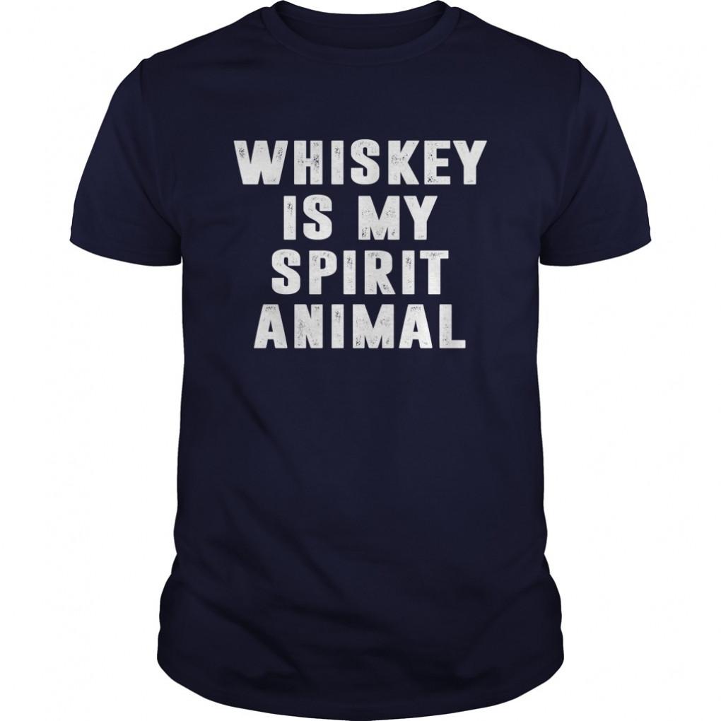 Whiskey Is My Spirit Animal Guys Tee 115429264