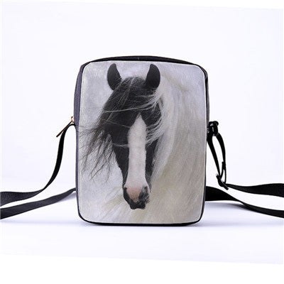 3D Horse Printed Messenger Bags