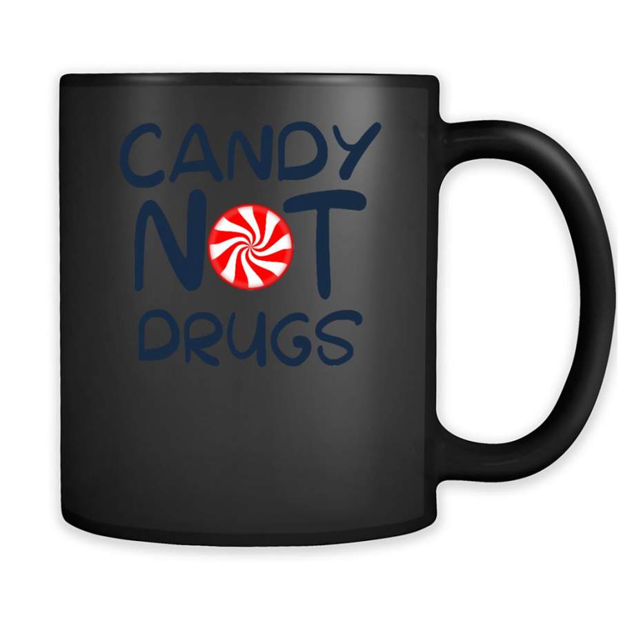 Candy Not Drugs – Full-Wrap Coffee Black Mug