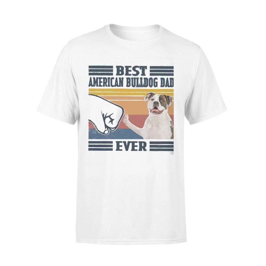 Father’s Day Best American Bulldog Dad Ever Vintage T-shirt