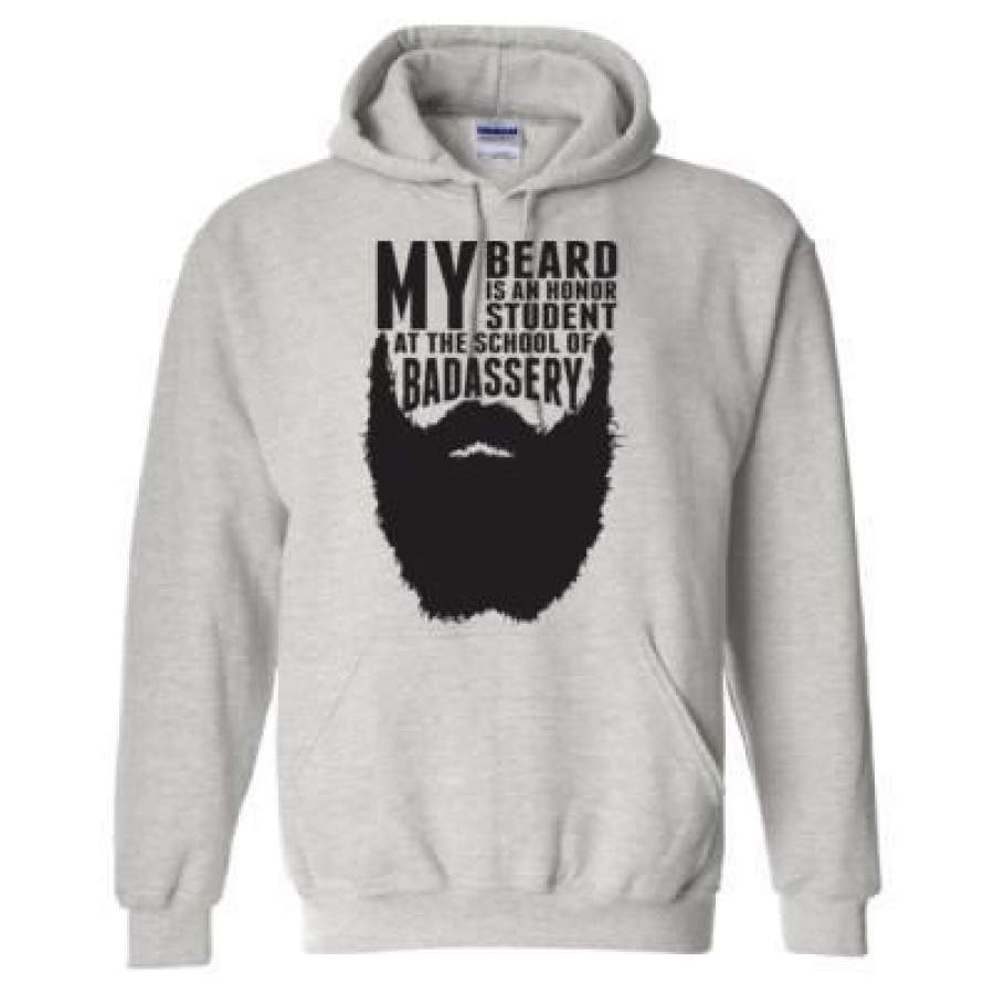 AGR My Beard Is An Honor Student At The School Of Badassery – Heavy Blend™ Hooded Sweatshirt