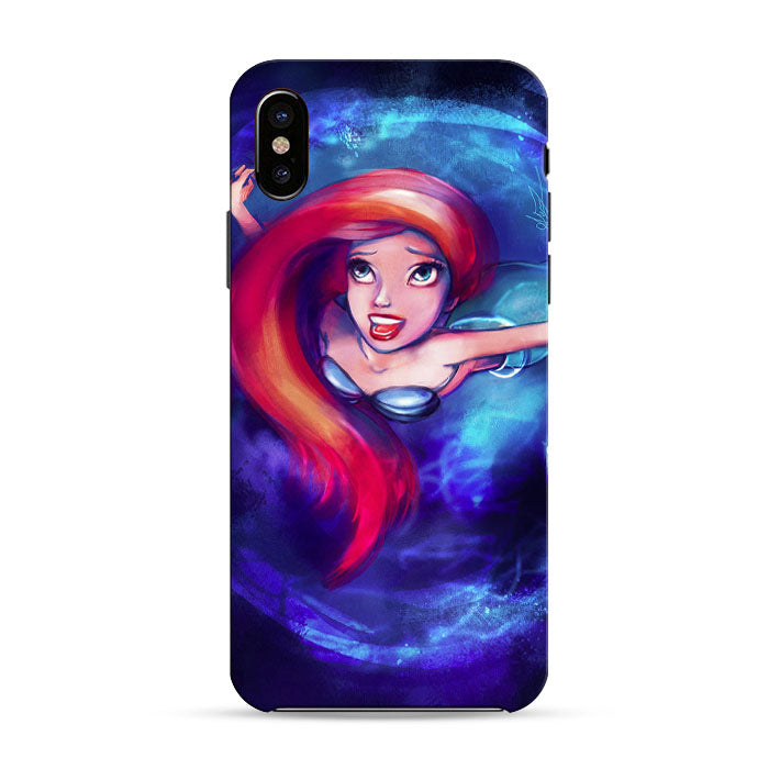 Ariel Little Mermaid Sparkling iPhone X 3D Case