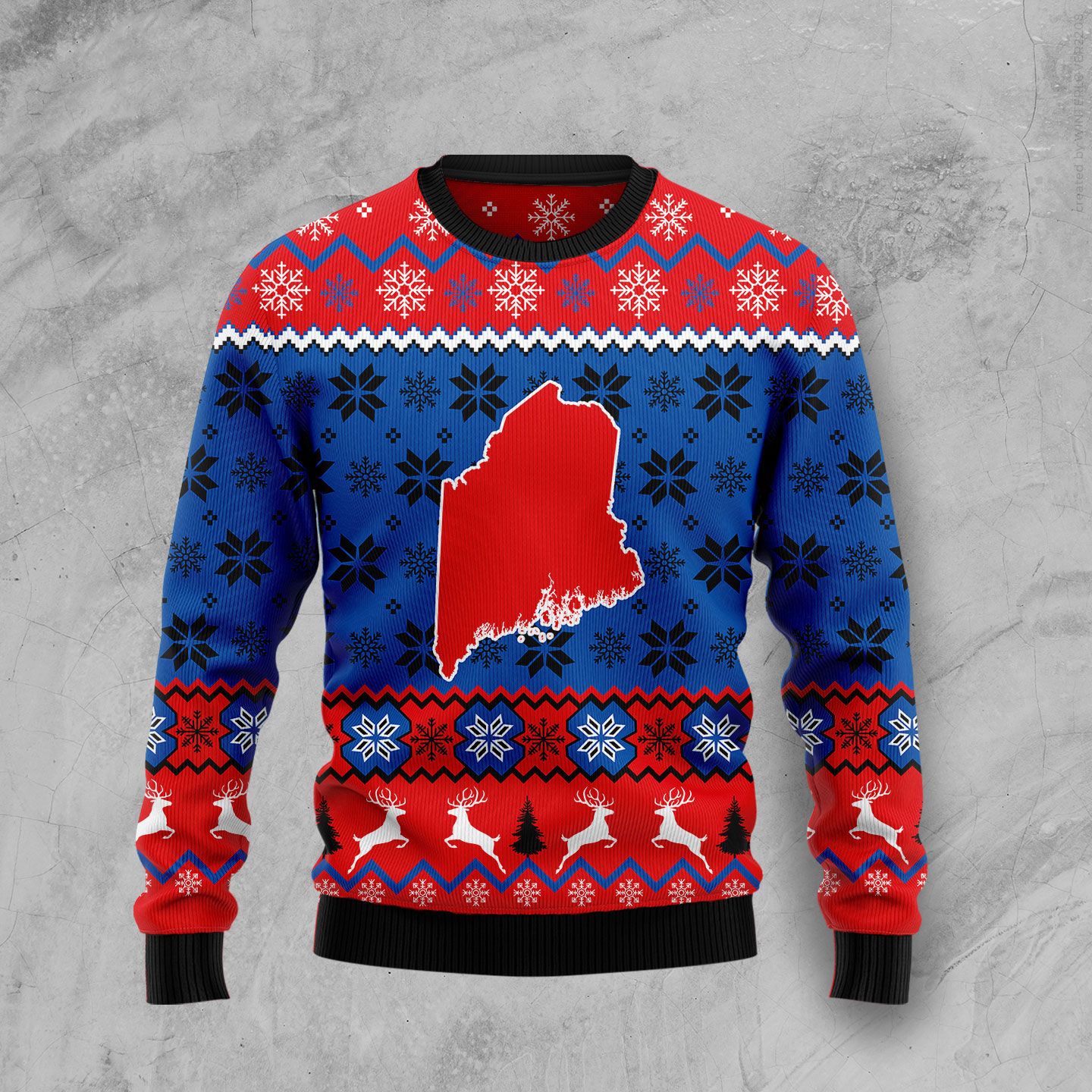 Sweet Home Maine Ugly Christmas Sweater | For Men & Women | Adult | Us4440