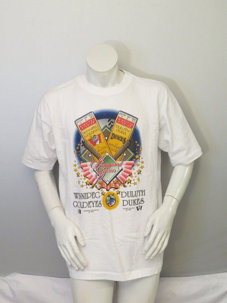 Vintage Winnipeg Goldeyes Inaugural Game 1994 Extra Shirt