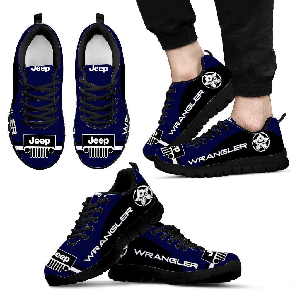 3D Printed Jeep Wrangler  Sneakers Ver 3 For Men & Women (Dark Blue)