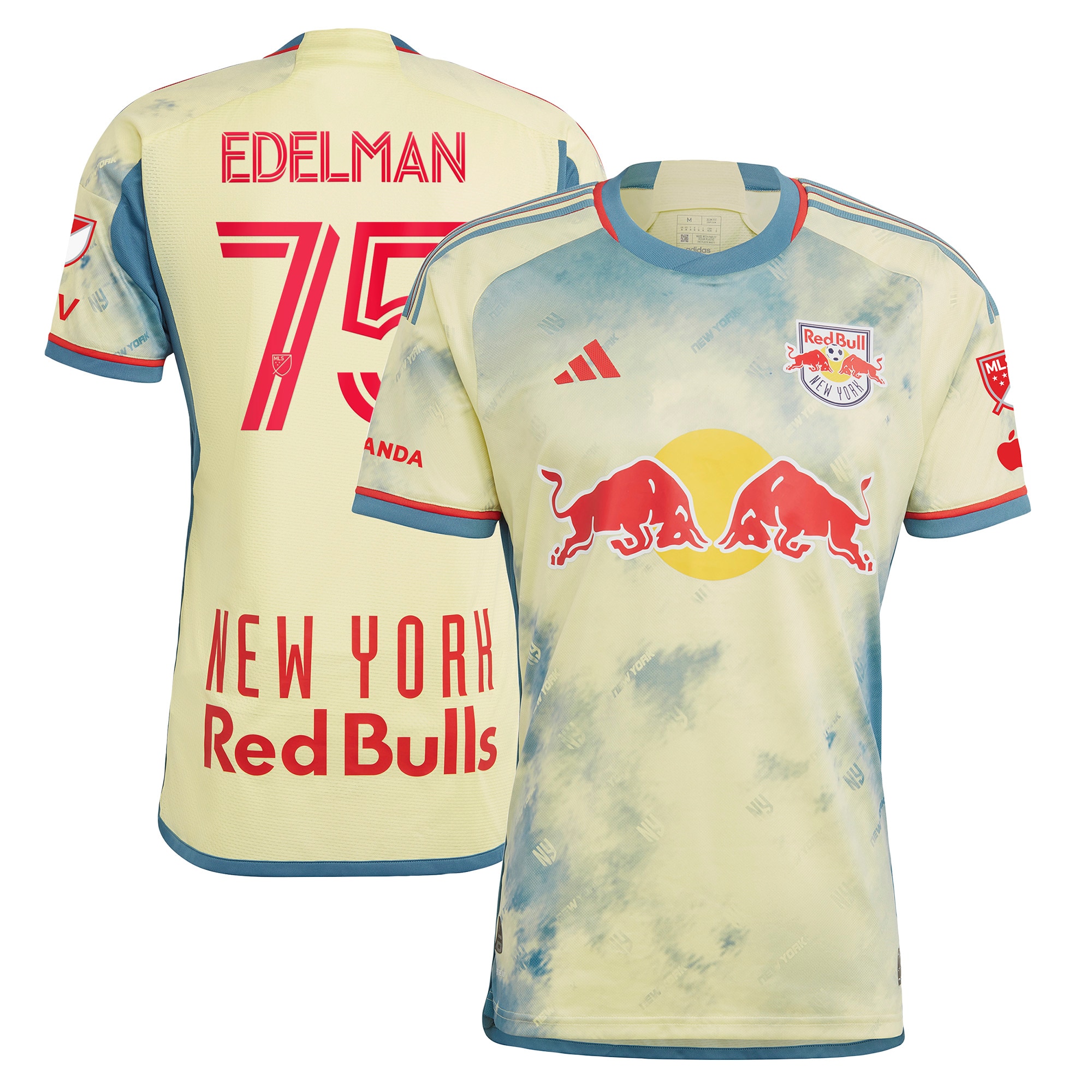 Daniel Edelman New York Red Bulls 2023 Daniel Patrick Kit Authentic Jersey – Yellow