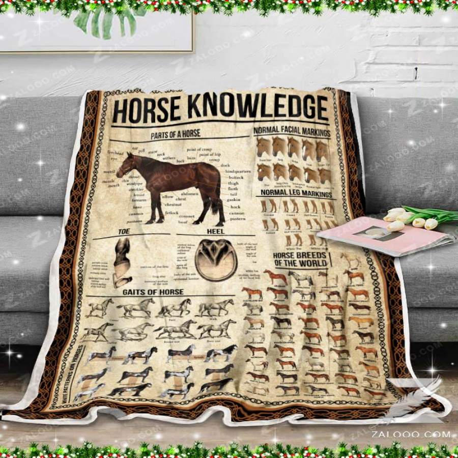 Zalooo – Fleece Blanket – Horse Knowledge