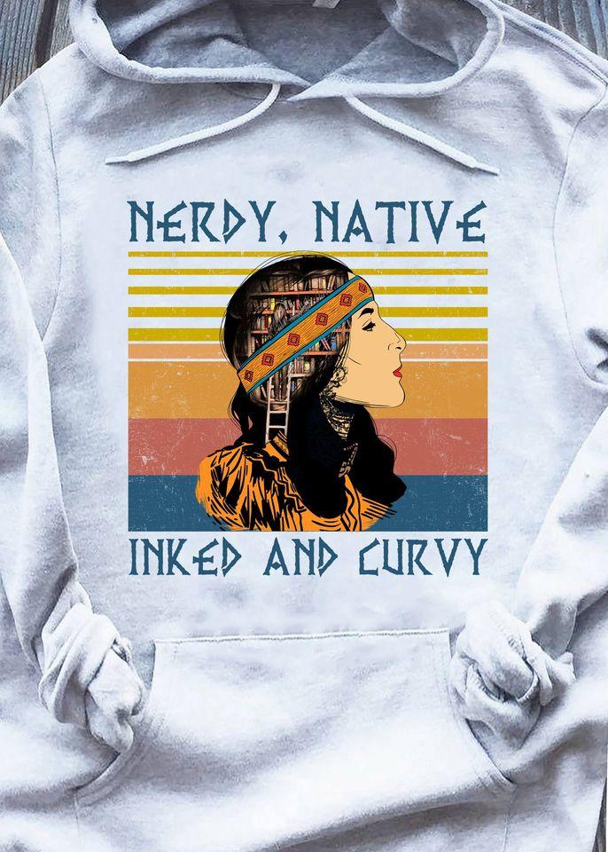 Nerdy Native Inked And Curvy Standard Hoodie