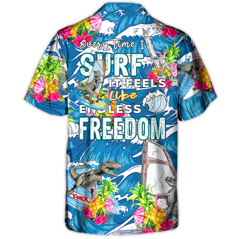 Windsurfing Every Time I Surf It Feels Like Endless Freedom – Hawaiian Shirt – Owl Ohh