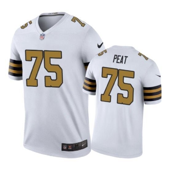 New Orleans Saints Andrus Peat Color Rush Jersey