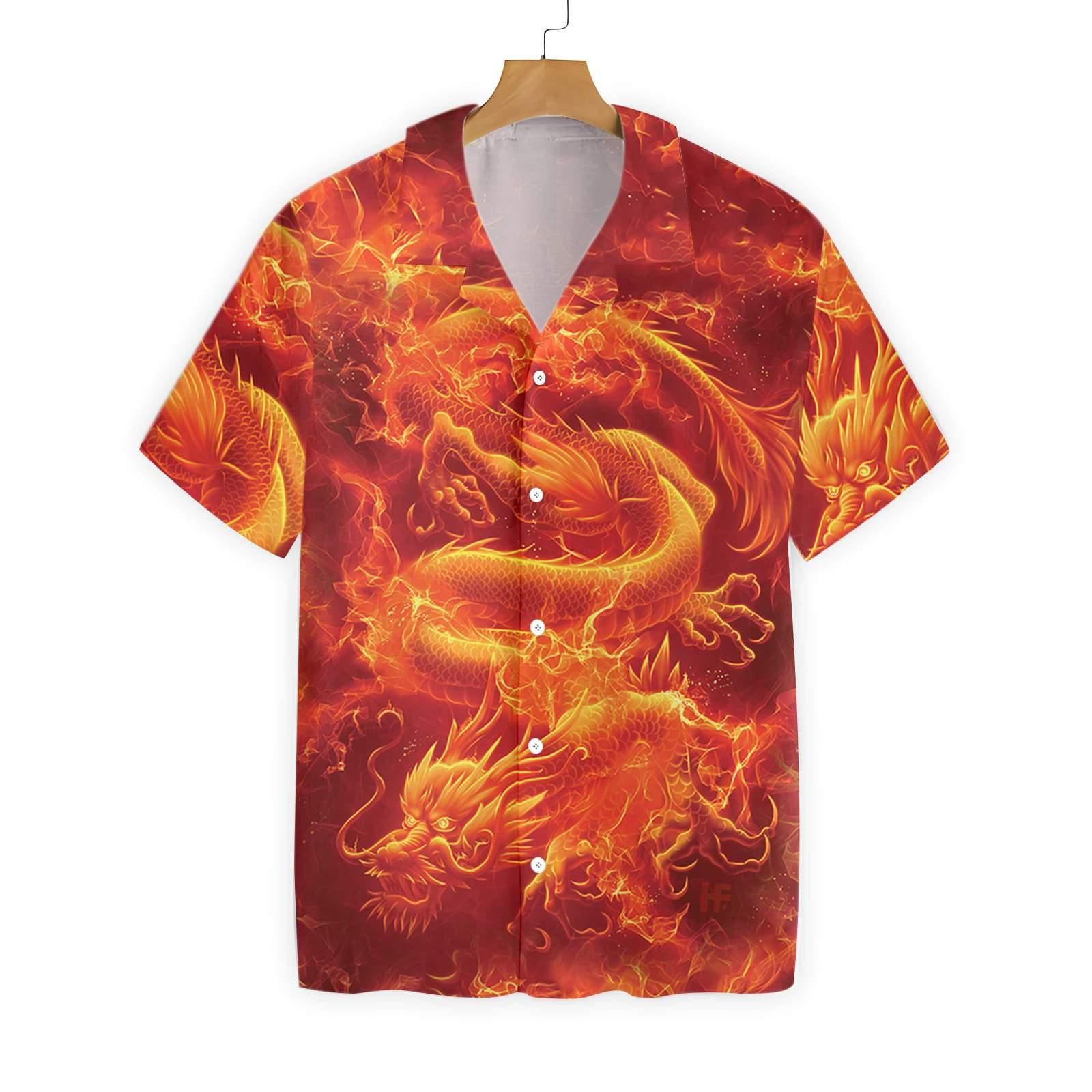 Fire Asian Dragon 2612 Hawaii Shirt Ha13265