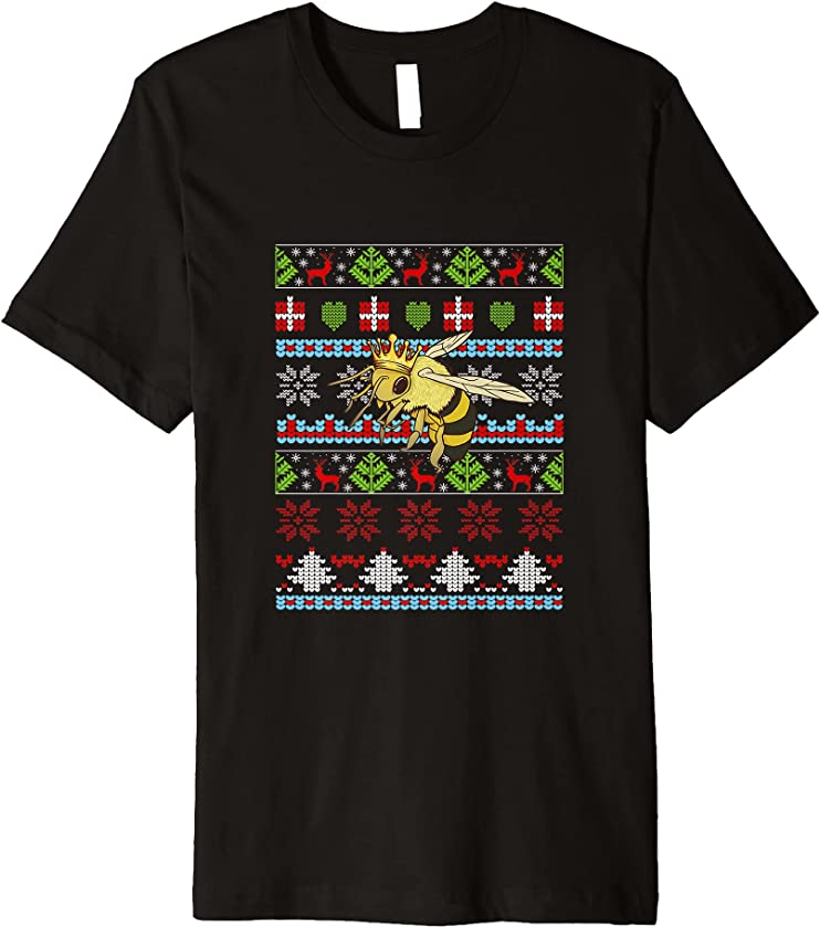 Bee Ugly Christmas Beekeeper, Bee Premium T-Shirt