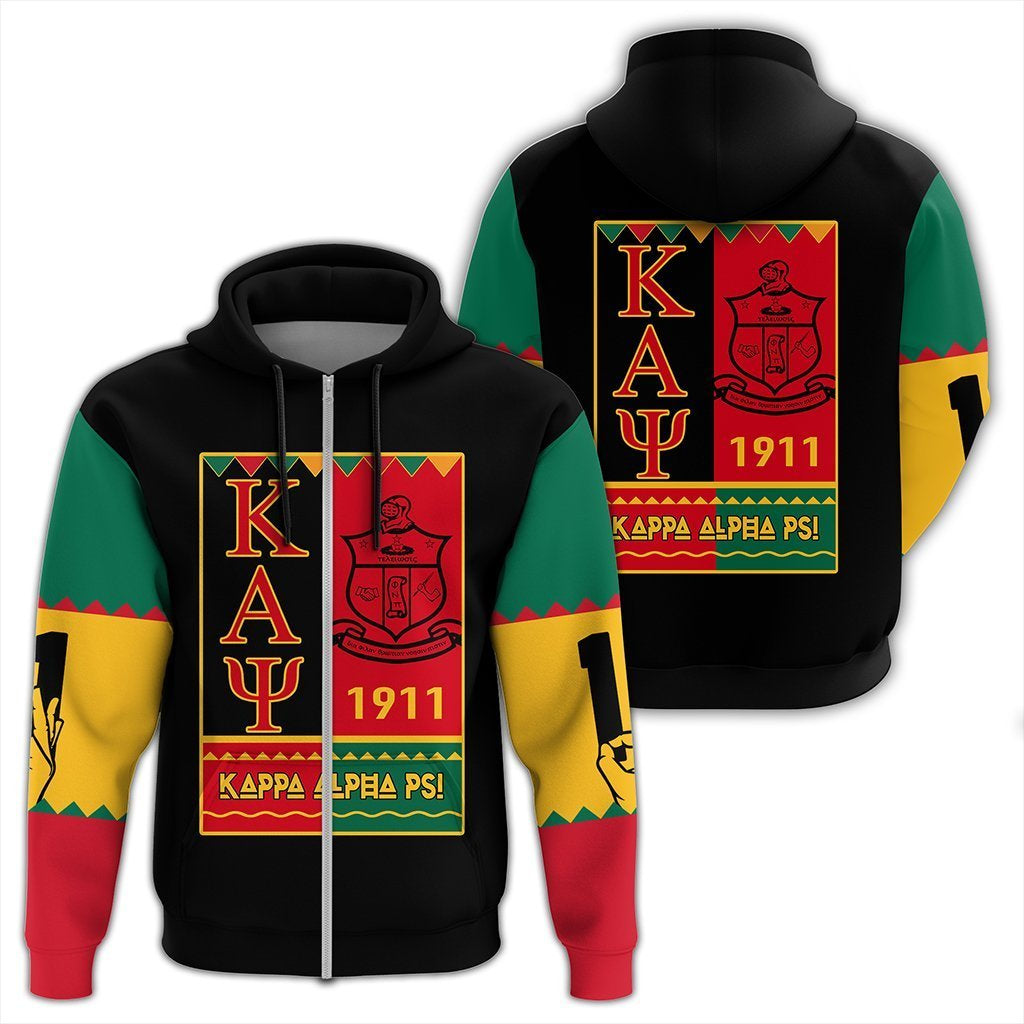 Greek Life Hoodie – Kappa Alpha Psi Black History Month Zip Hoodie