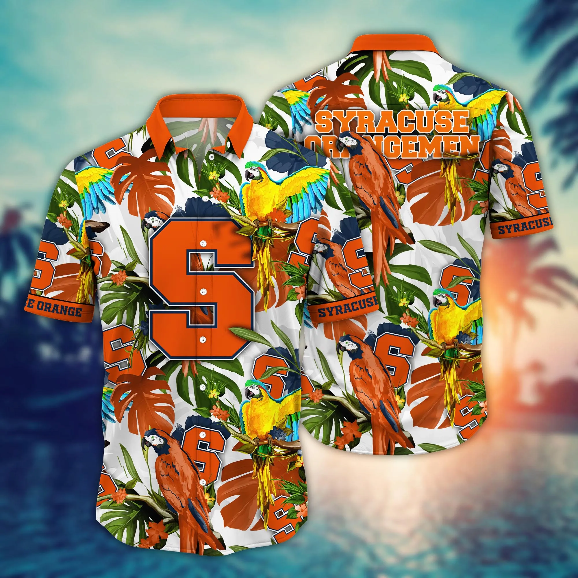 Syracuse Orange NCCA Hawaiian Shirt Summer Campstime Aloha Shirt