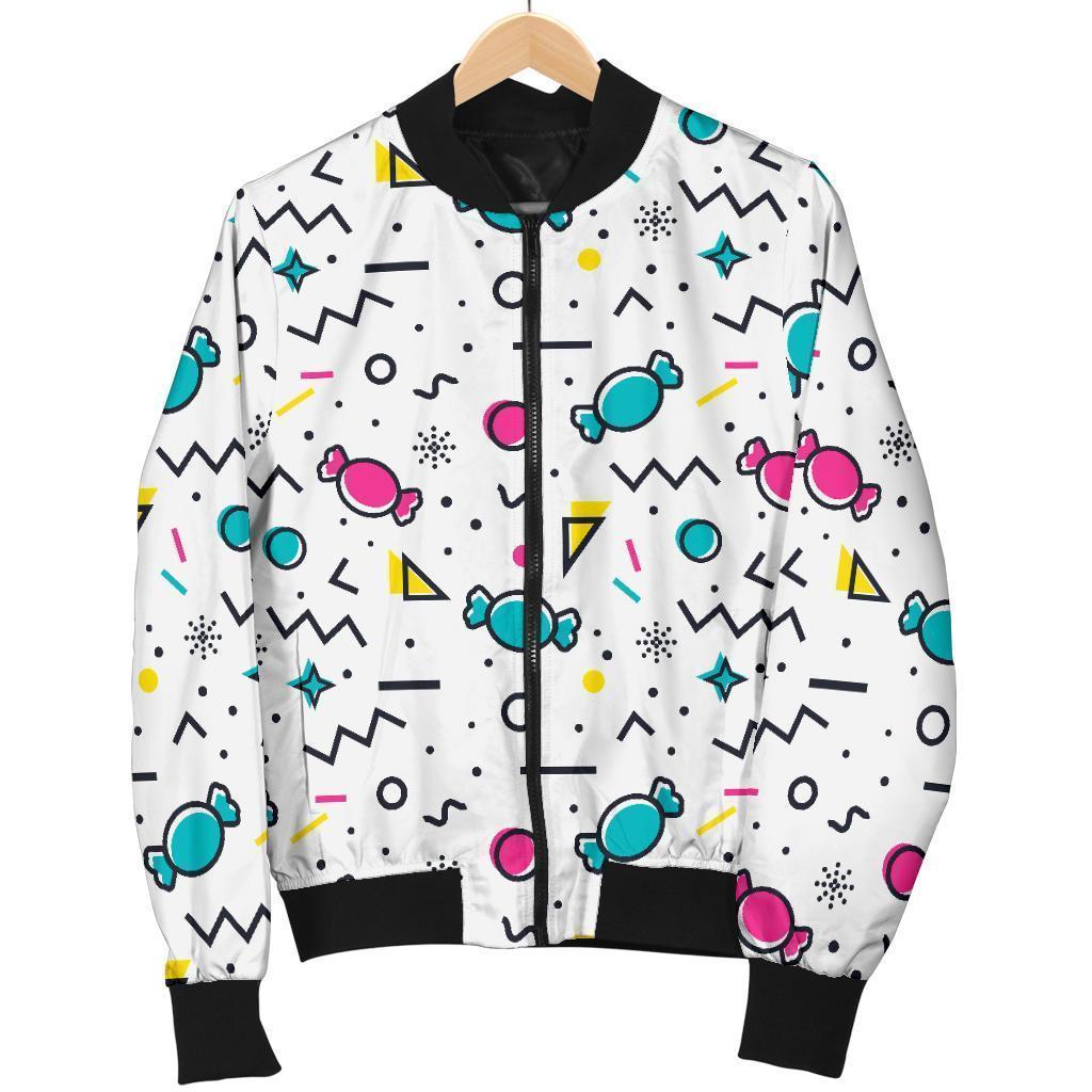 Candy Print Pattern Men Casual Bomber Jacket 3D All Over Print