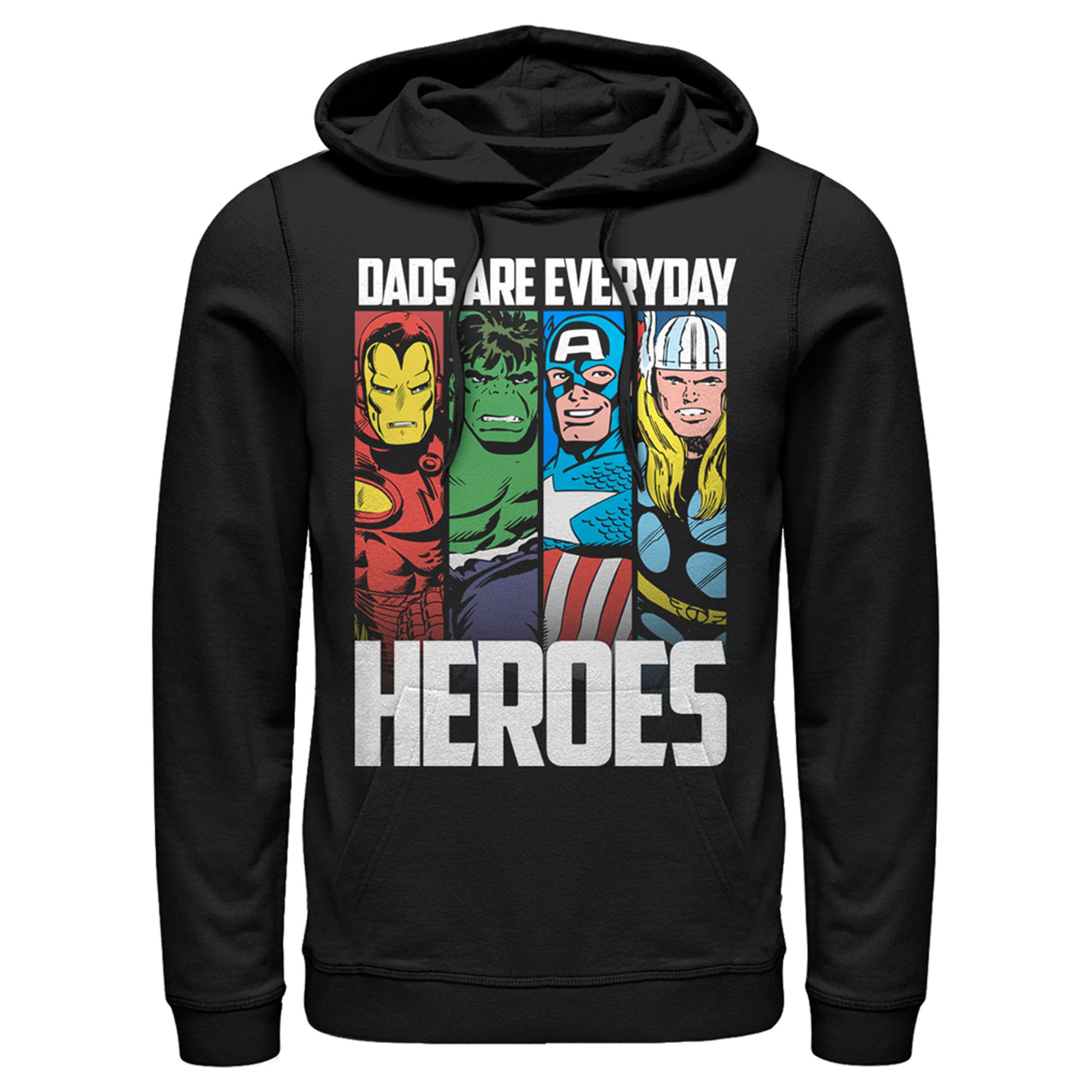 Men’S Marvel Dads Are Everyday Heroes Pull Over Hoodie