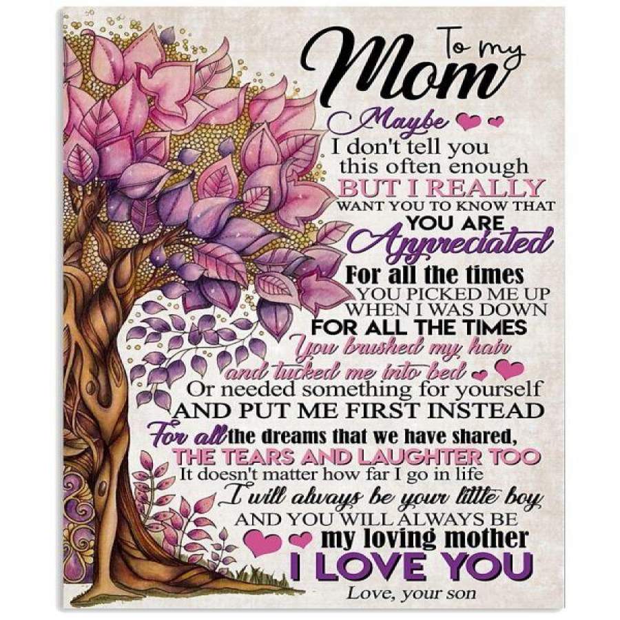 TO MY MOM, YOU ARE APPRECIATED FOR ALL THE TIMES Vertical Poster