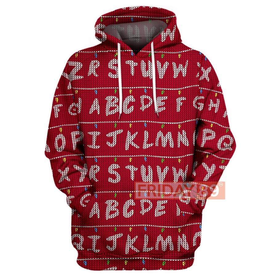ST Alphabet Christmas Lights Hoodie